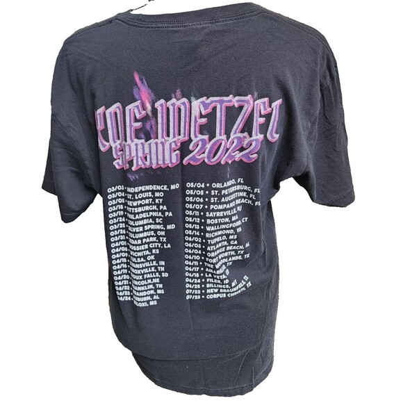 Koe Wetzel Band Tee 2022 2 Sides Black Size Medium Country Rock - Picture 4 of 7